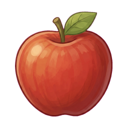 A red apple